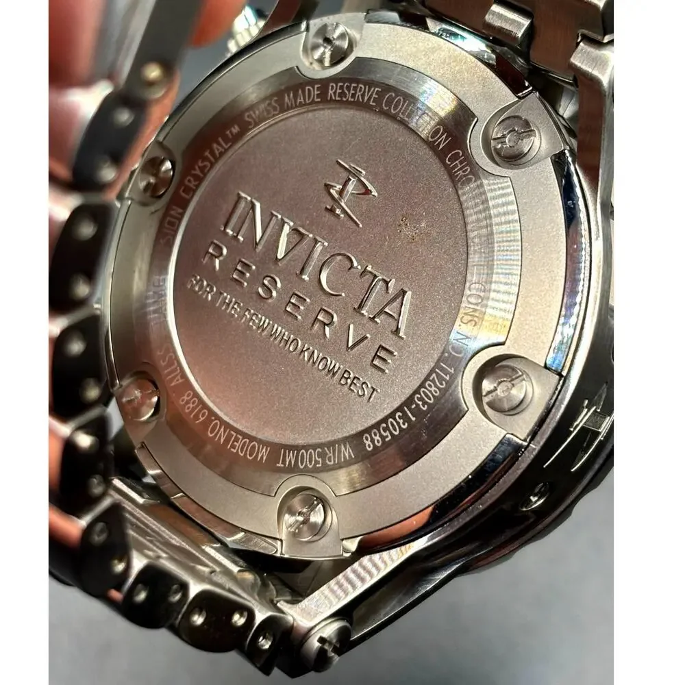 Invicta Reserve Collection 6188 Swiss Made Chronograph Green 53mm 500M Watch